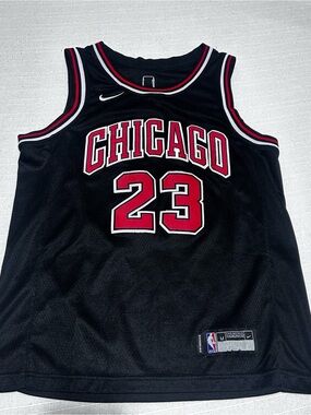 Nike Black Chicago #23 youth Basketball Jersey with Red & White